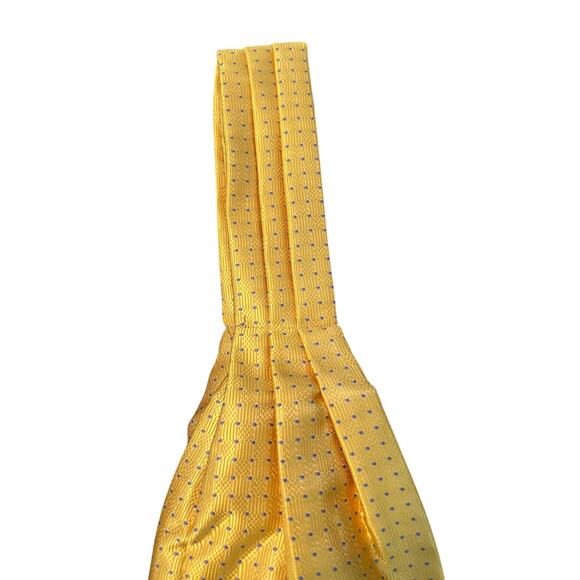 New in Package Four Pieces - Handkerchief, Tie, Cuff Links, Lapel Pin Yellow - Picture 2 of 6